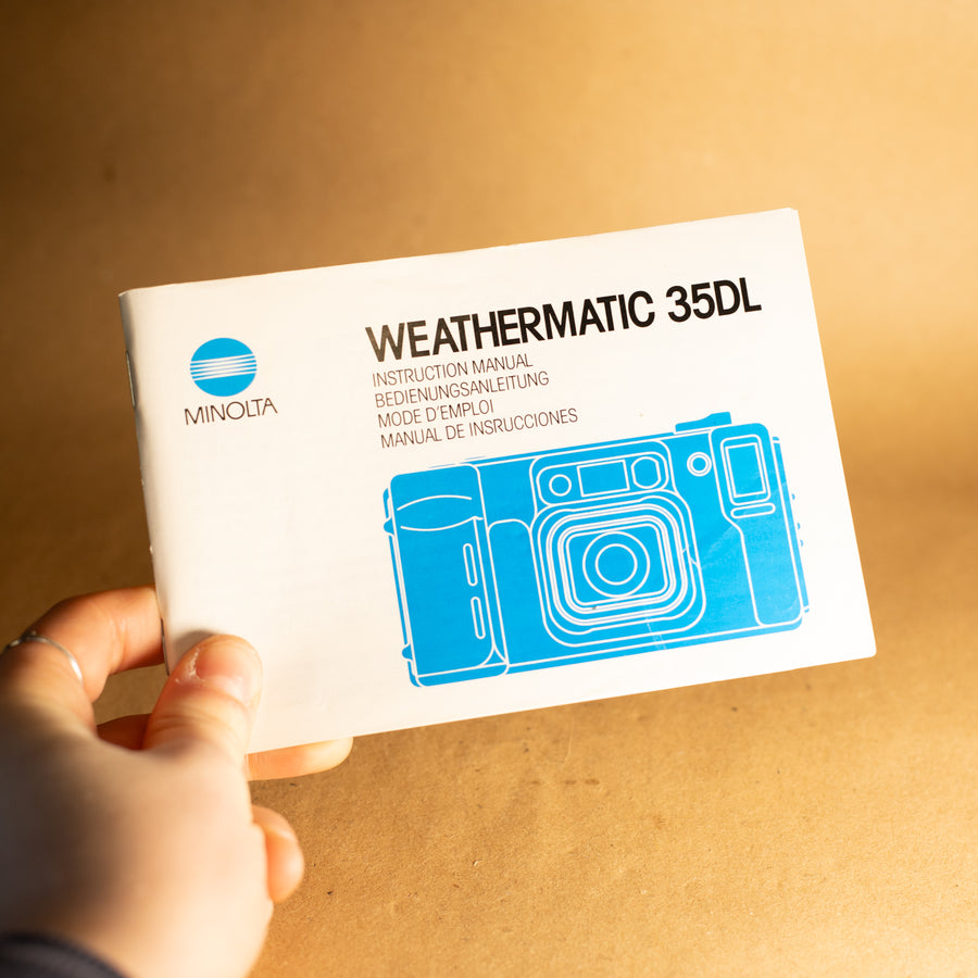 Original Minolta Weathermatic 35DL Instruction Manual