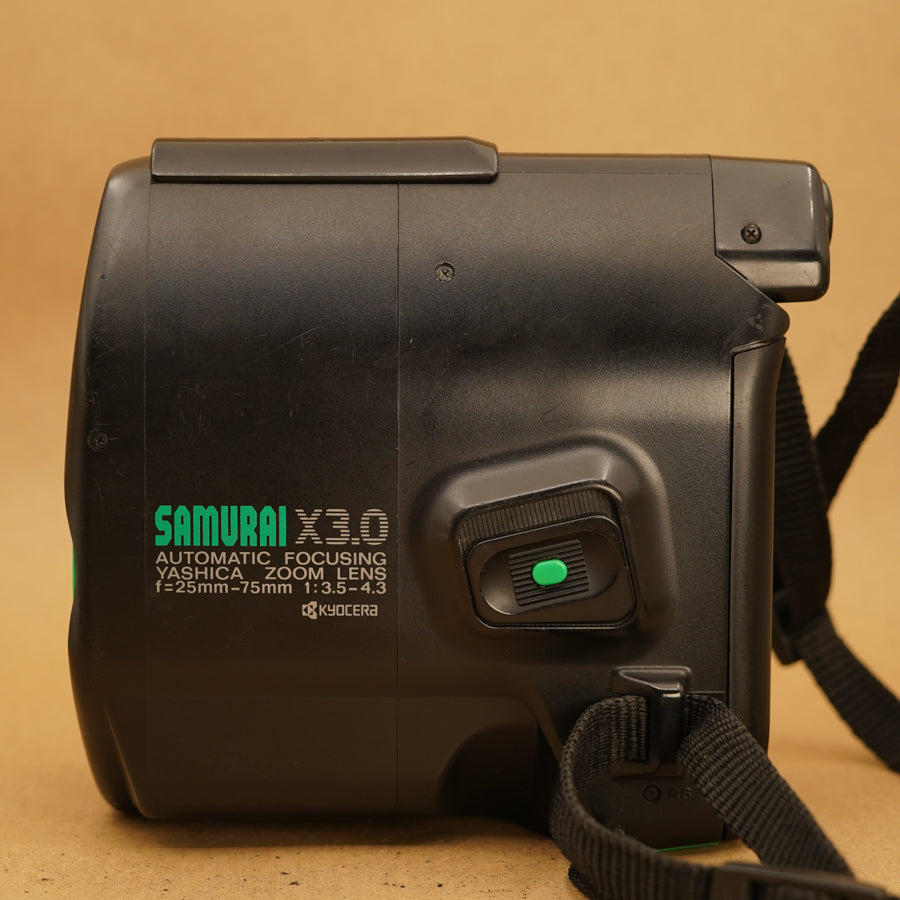 【完動品】Y-1048 KYOCERA SAMURAI X 3.0 Kyocera Samurai X3.0 (AKA Yashica Samurai) Half Frame Film Camera
