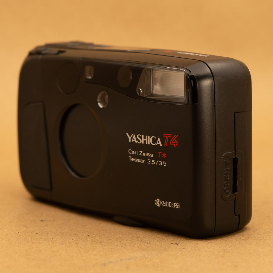 Black Yashica T4 35mm Point and Shoot Film Camera - Refurbished