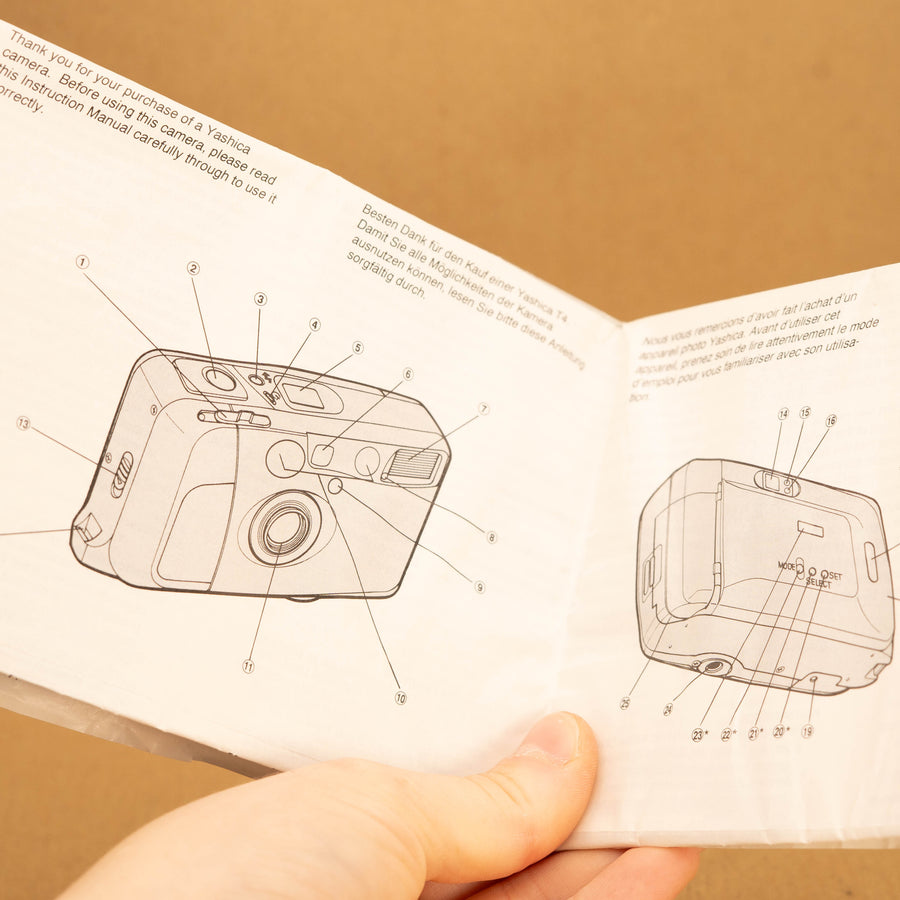 Original Yashica T4 / T4D Instruction Manual