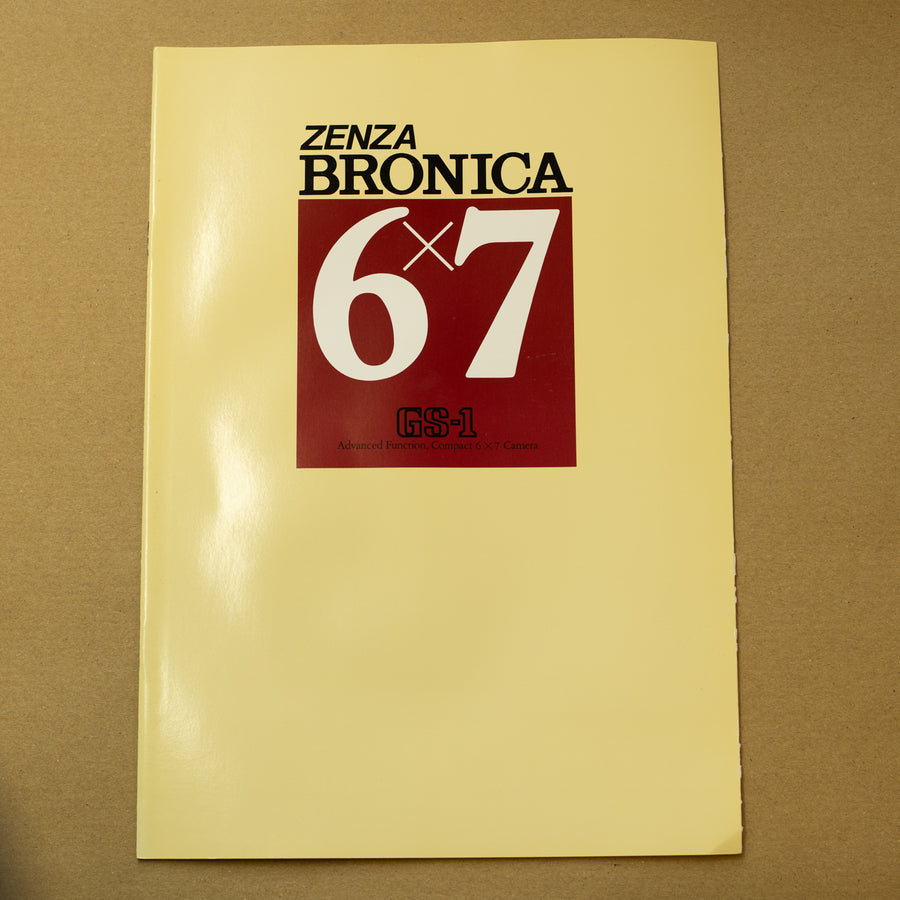 Genuine Vintage Zenza Bronica 6x7 GS-1 Sales Brochure