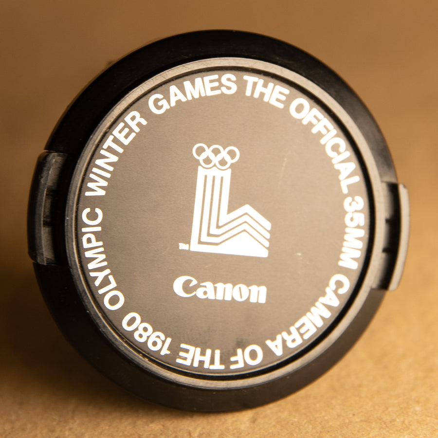 Canon 1980 Official Olympic Winter Games 52mm lens cap for 35mm film cameras