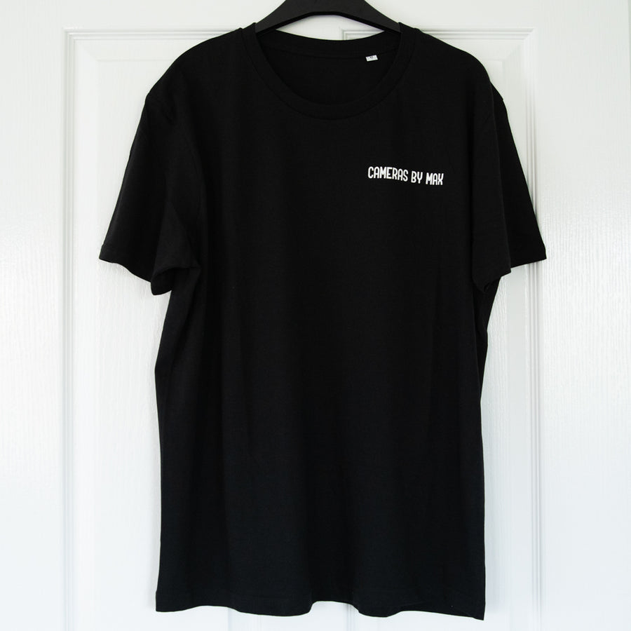 Adventure camera black and white short-sleeve t-shirt