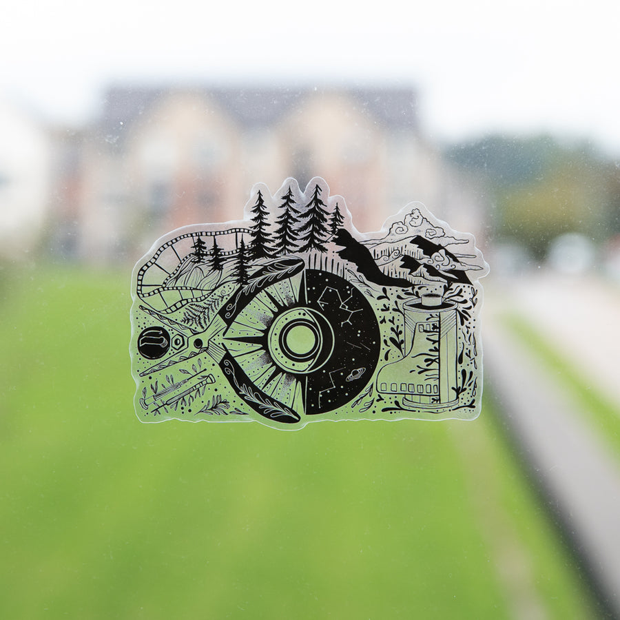 Adventure Camera Transparent Sticker – Cameras By Max Ltd