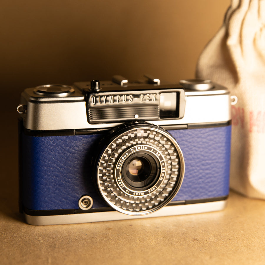 Blue Olympus Pen EE-3 Half-frame 35mm Film Camera - Refurbished – Cameras  By Max Ltd