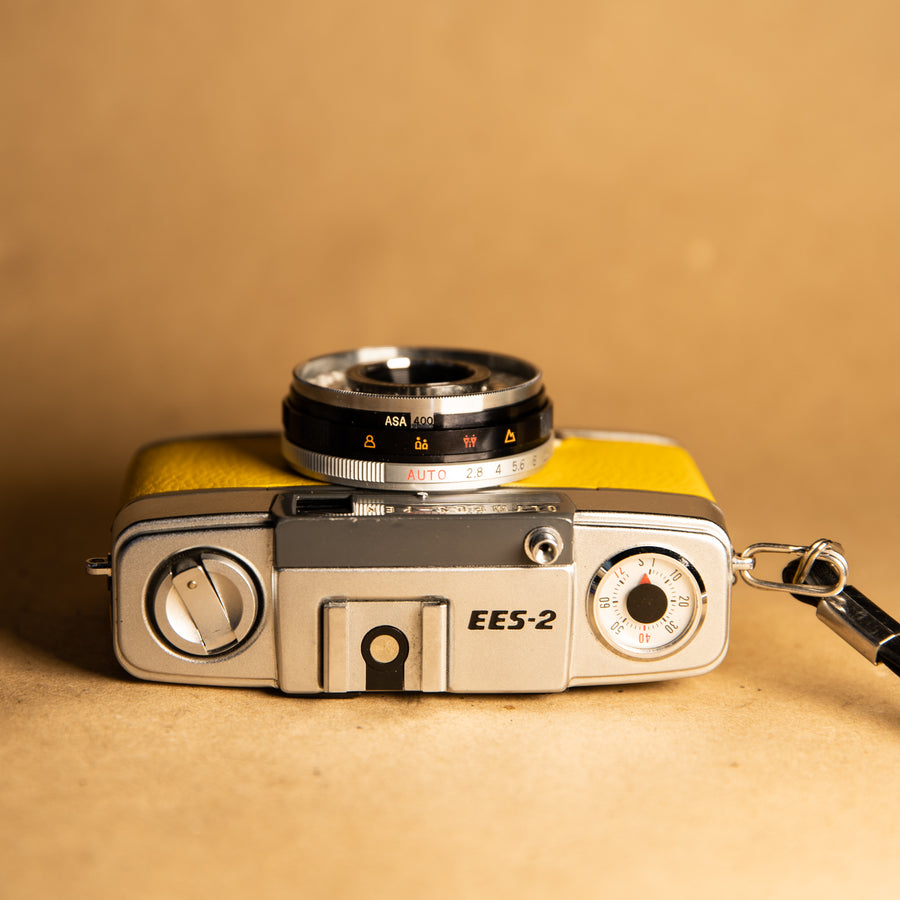 Customised and refurbished Olympus Pen EES-2 35mm point and shoot half-frame film camera