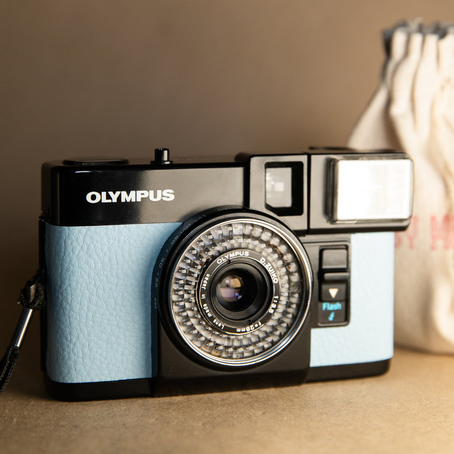 Olympus Pen EF Half-frame in Baby Blue