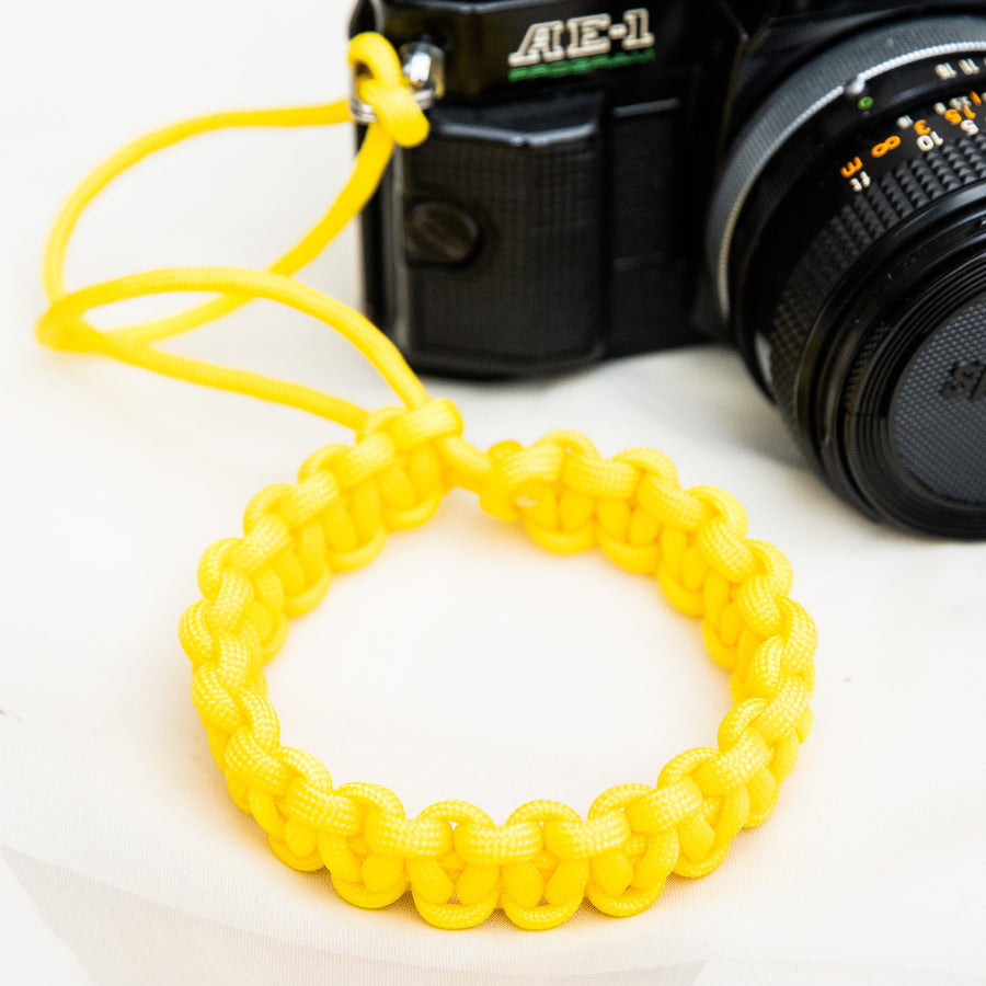 Handmade paracord camera wrist strap for cameras and 35mm film cameras